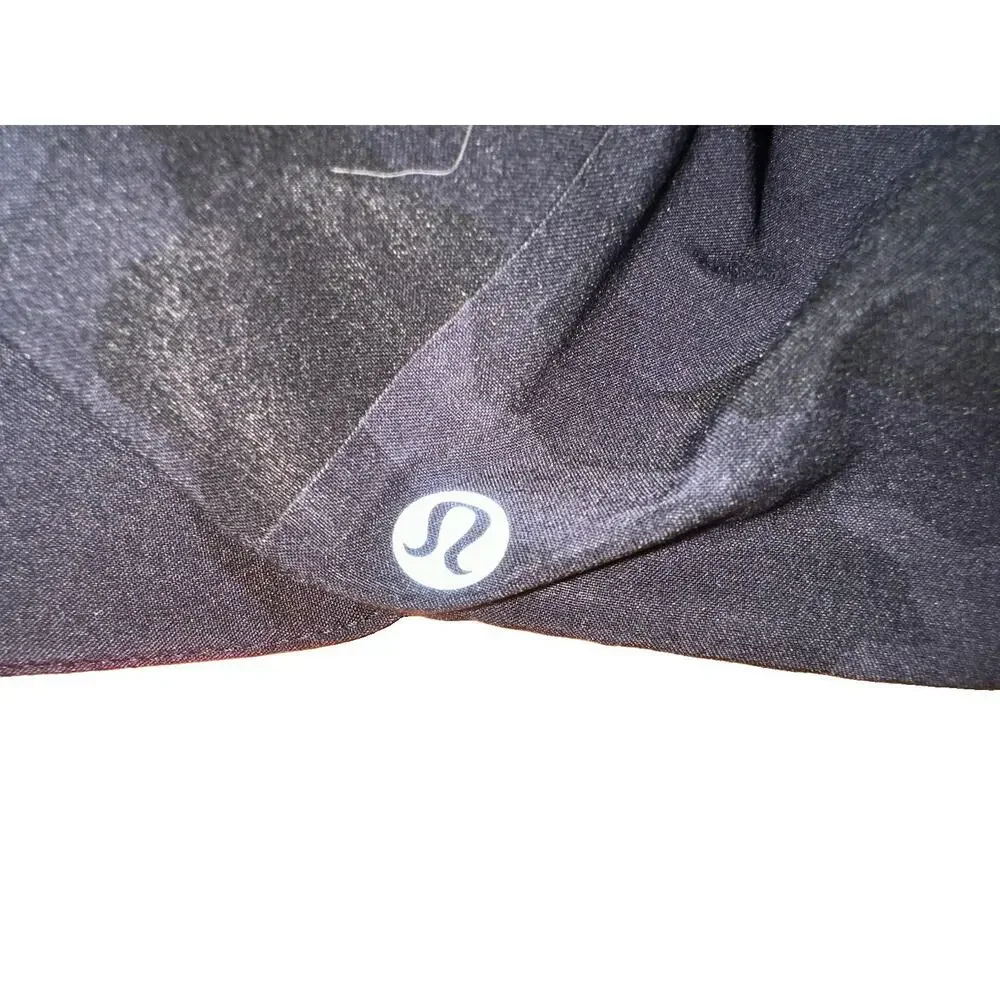Lululemon Fast and Free Mens Run Hat Variegated Mesh Camo Black, Gray- Brand New